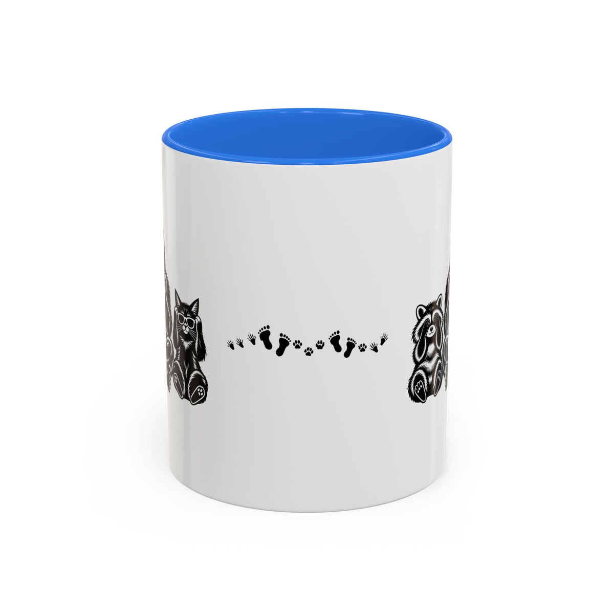Hear No Evil, See No Evil, Speak No Evil | Bigfoot, Jimothy & Cat Accent Coffee Mug 11oz/15oz