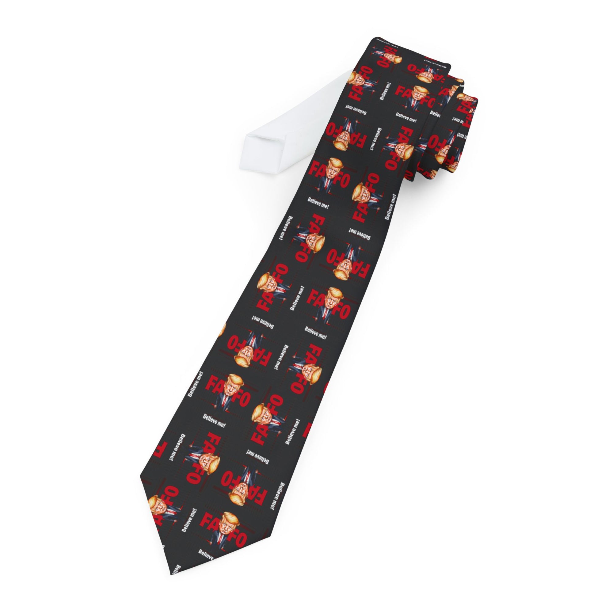 Bold Trump FAFO Pattern Necktie