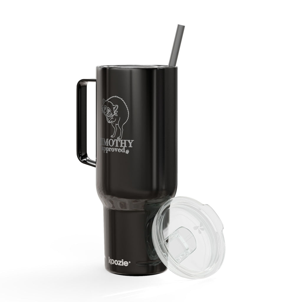 Jimothy Approved 40 oz Engraved Insulated Tumbler with Handle and Straw