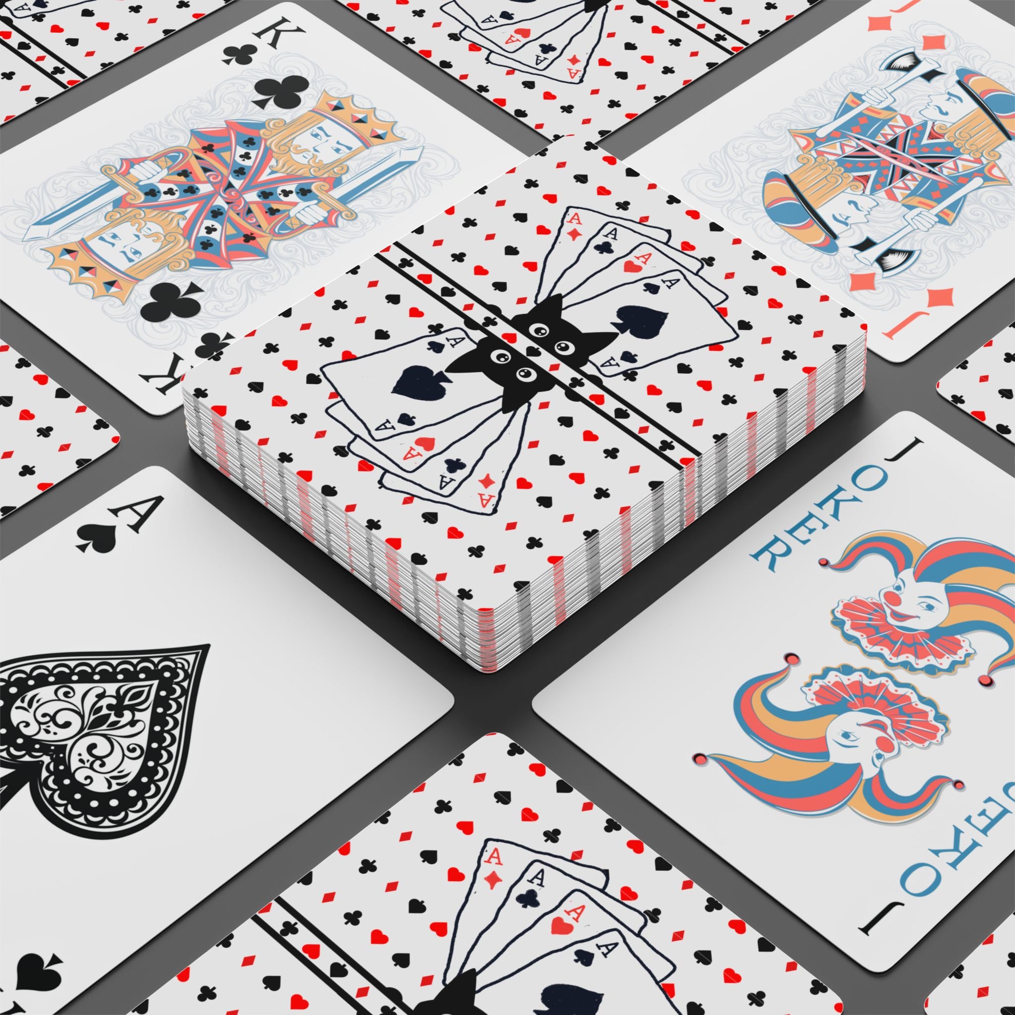 “Purrfect Aces” Cat Poker Playing Cards