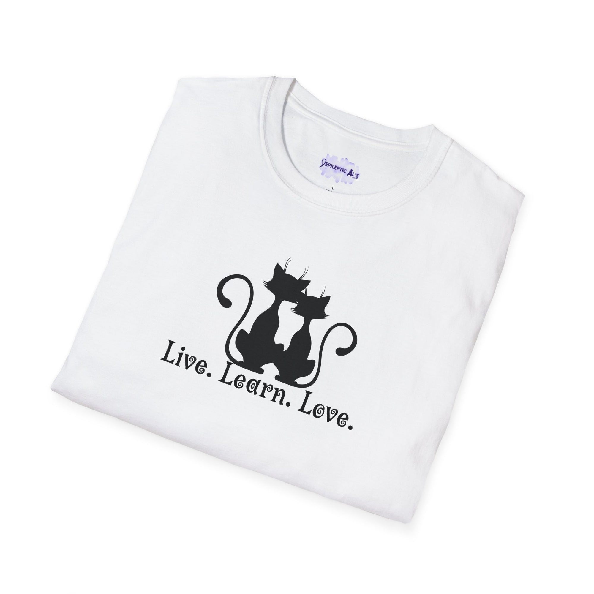 Live Learn Love Unisex Softstyle T - Shirt - T - Shirt - Epileptic Al’s Shop