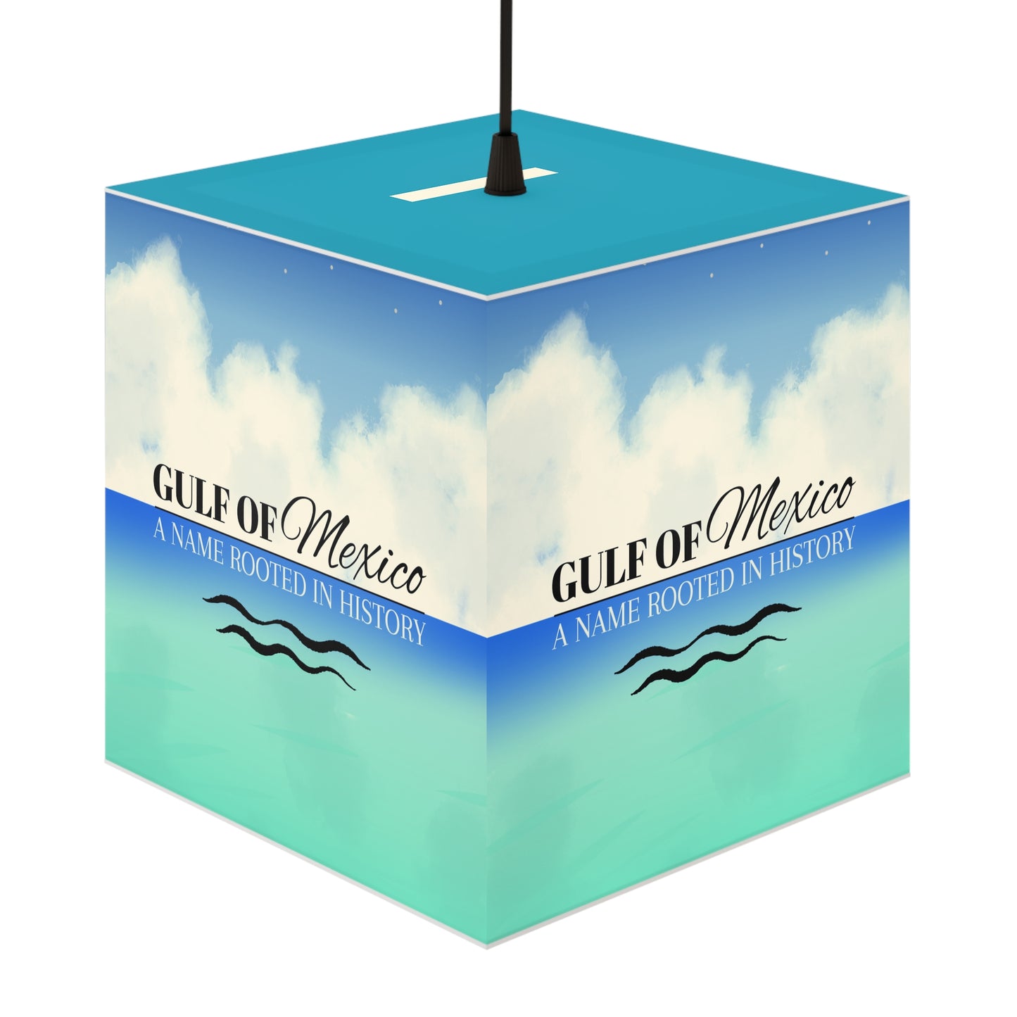 Gulf of Mexico Light Cube Lamp