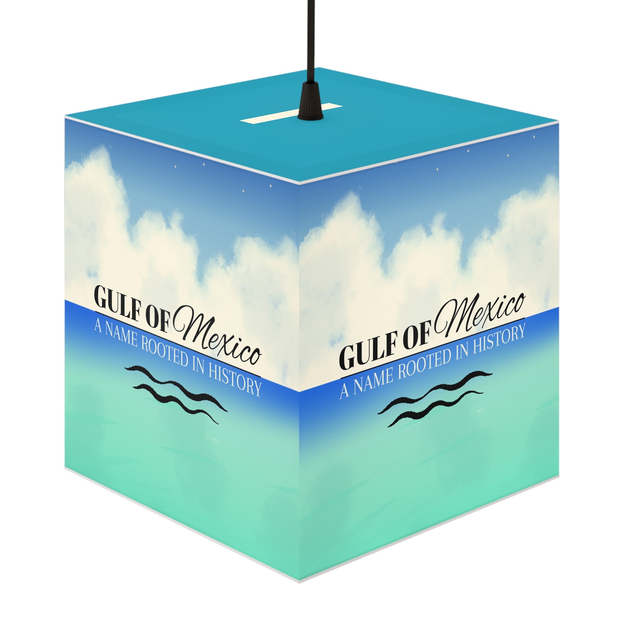 Gulf of Mexico Light Cube Lamp