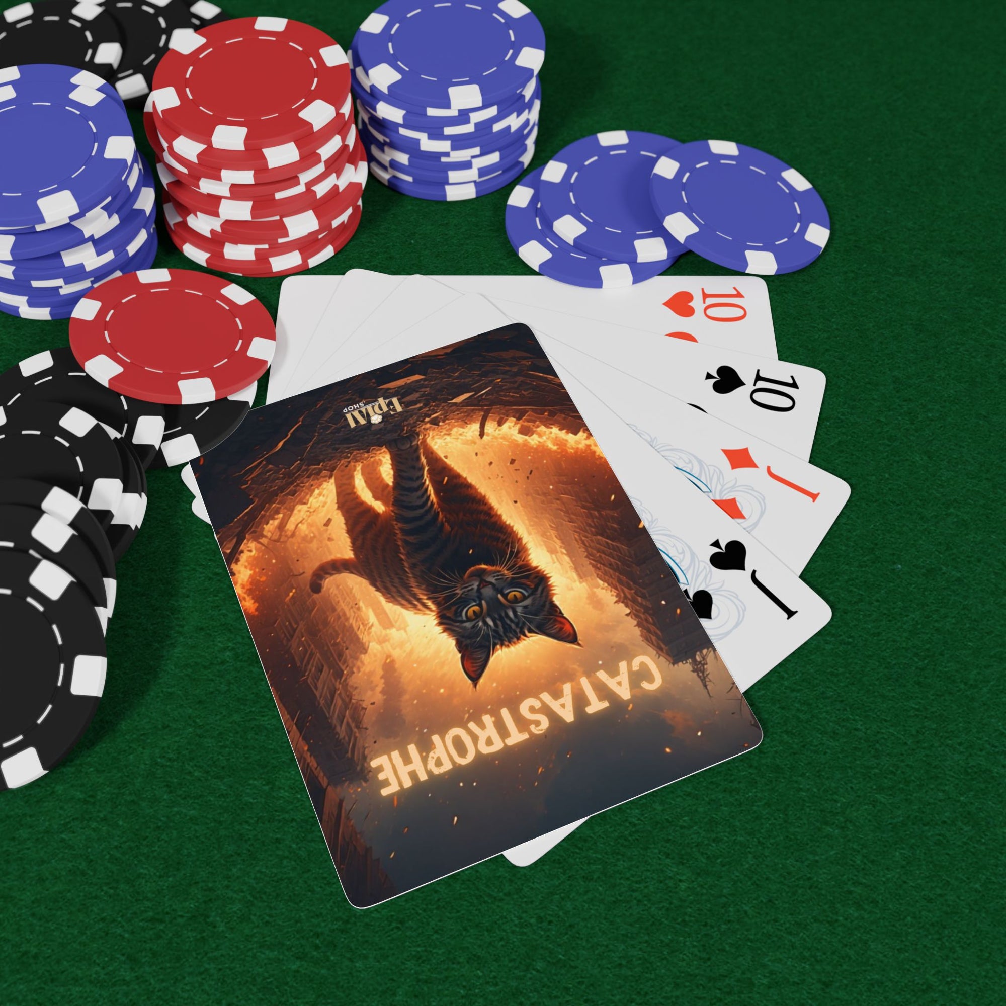 CATastrophe Poker Playing Cards, Perfect for Game Nights