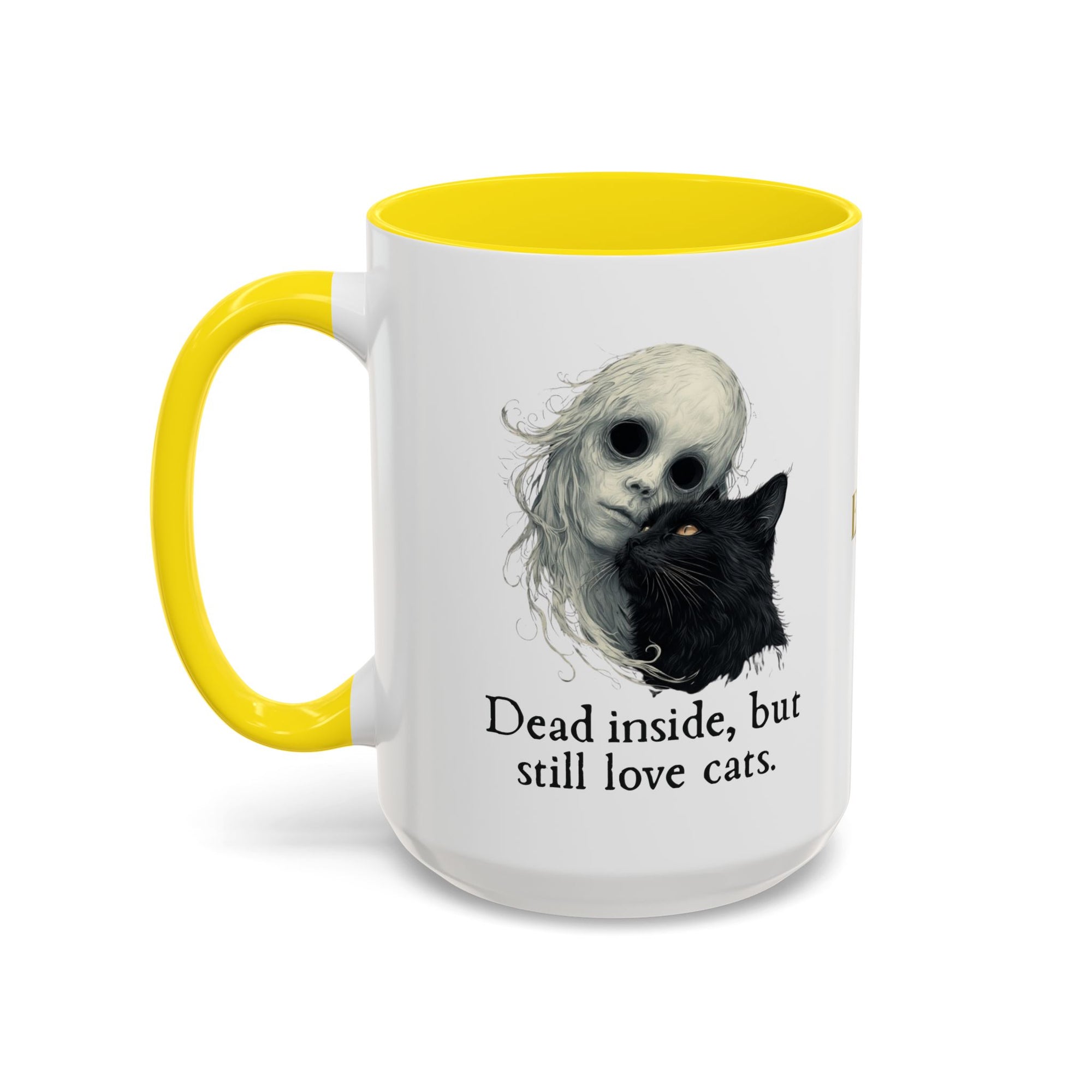 Spooky Dead Inside Cat Lover Coffee Mug
