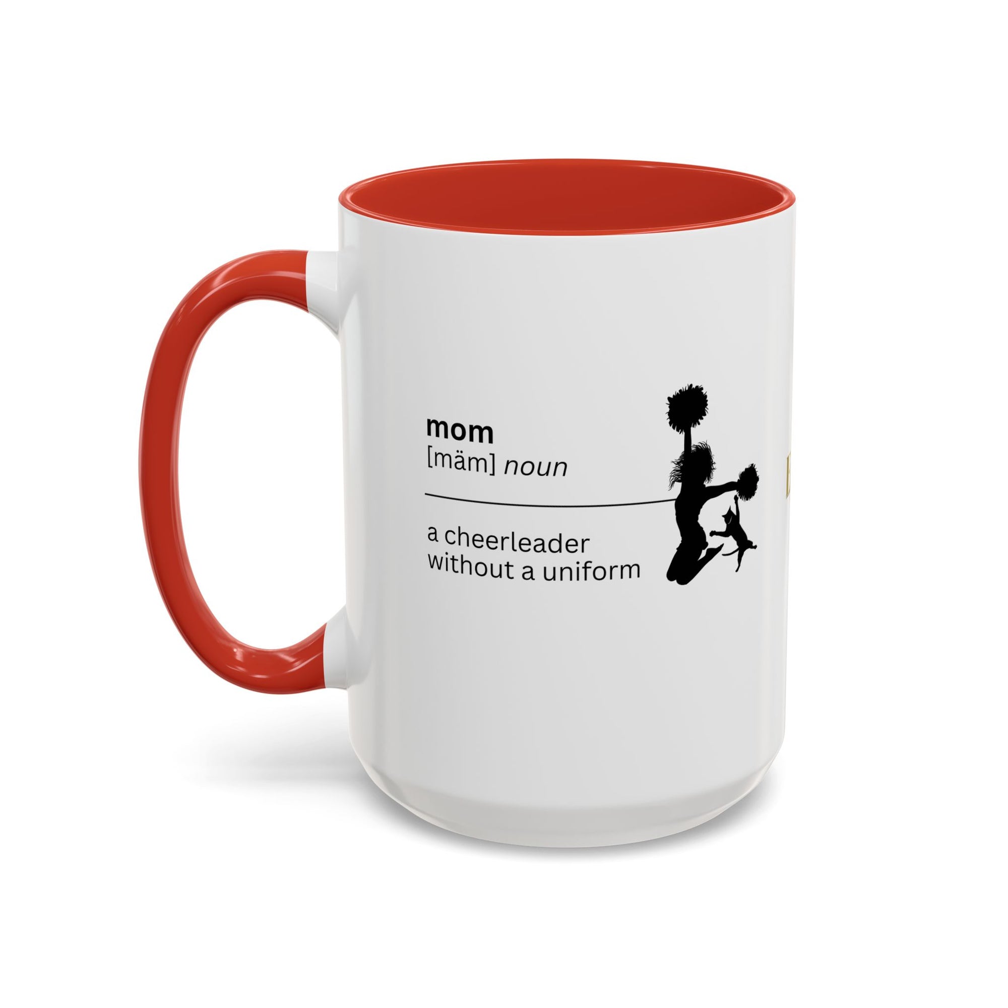 Mom Cheerleader Accent Coffee Mug - Perfect Gift for Moms