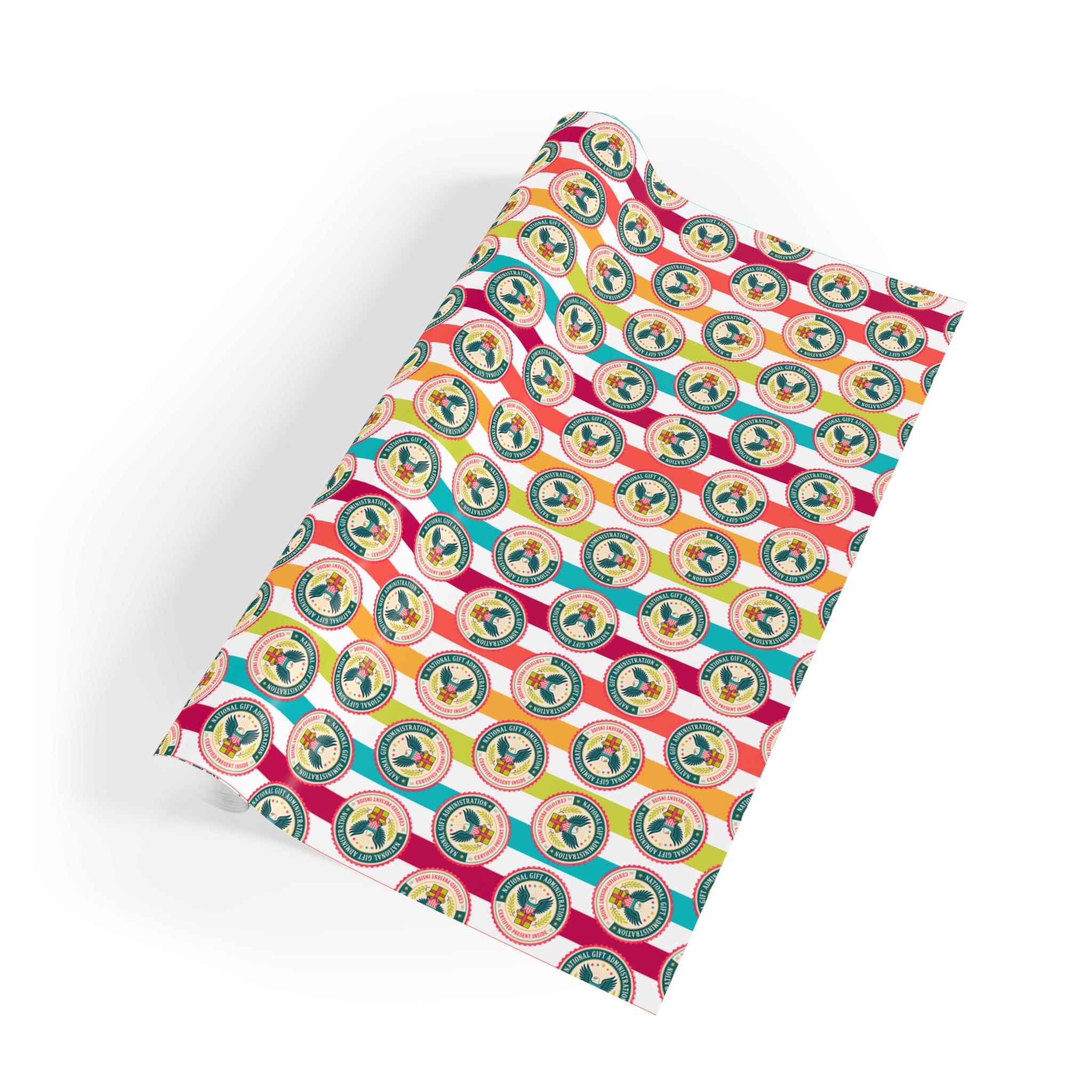 National Gift Administration Wrapping Paper | Certified Present Inside Official Gift Wrap