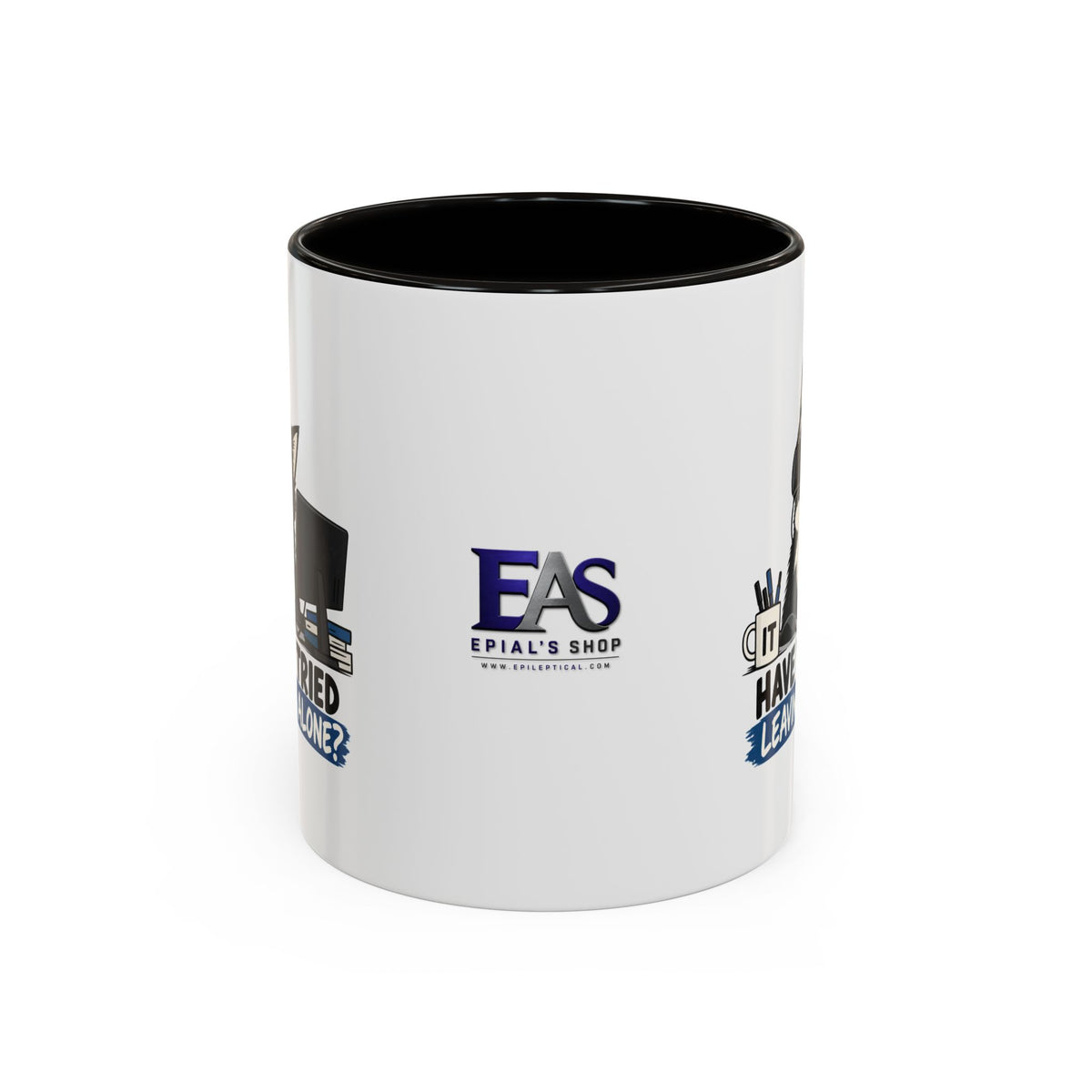 Have You Tried Leaving Me Alone? IT Cat Mug | Funny Office & Tech Support Coffee Mug