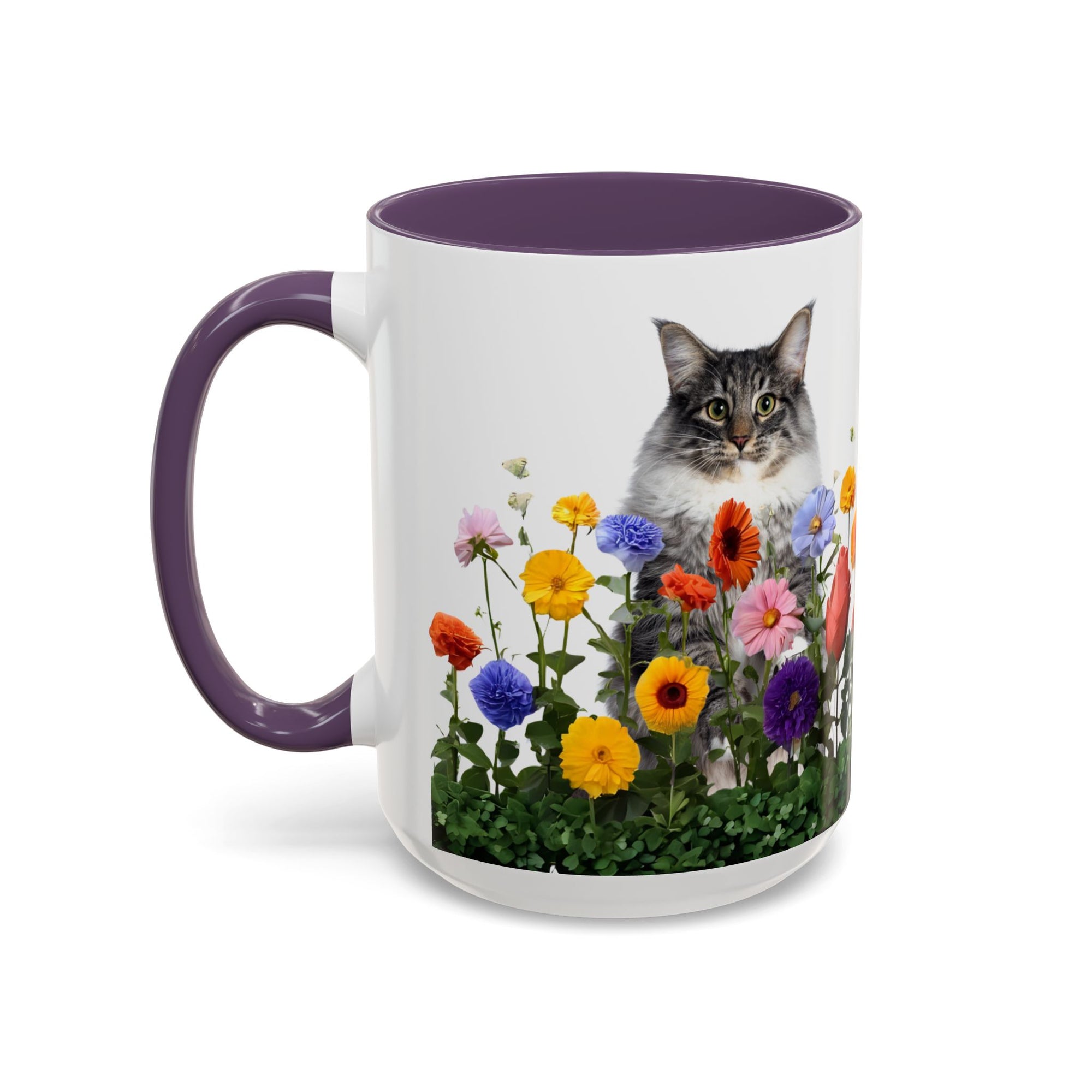 Floral Cats Coffee Mug