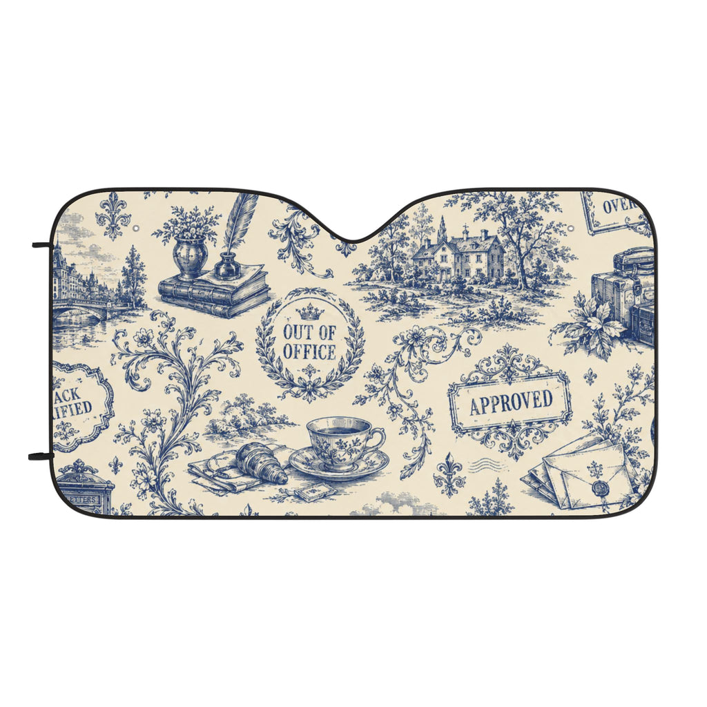 Out of Office Toile Auto Sunshade