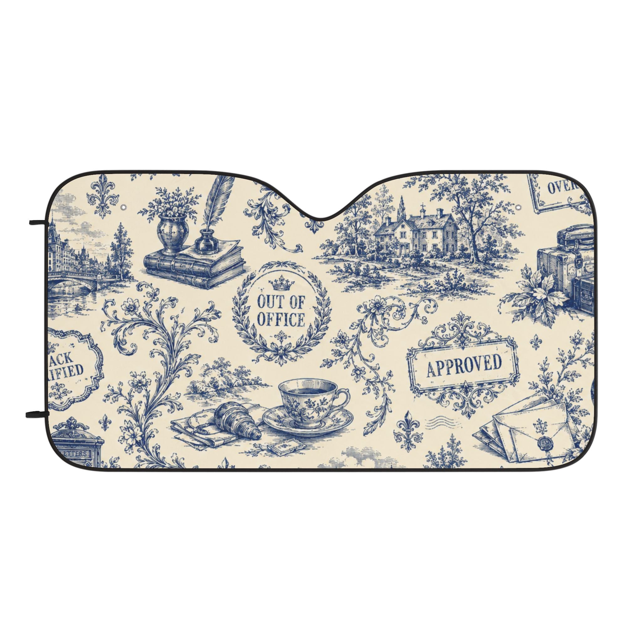 Out of Office Toile Auto Sunshade