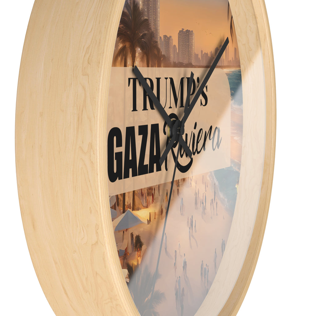 Trump's Gaza Riviera Wall Clock