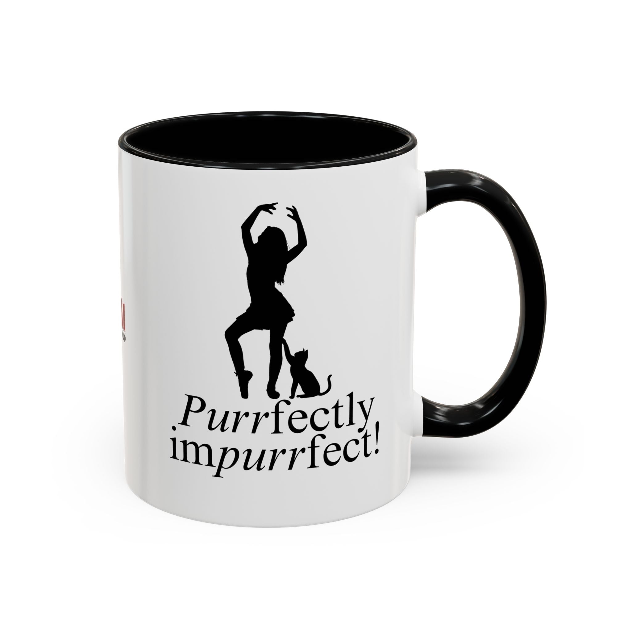 Photo depicting the ​Purrfectly Impurrfect Accent Coffee Mug (11, 15oz) from EpiAl's Shop.