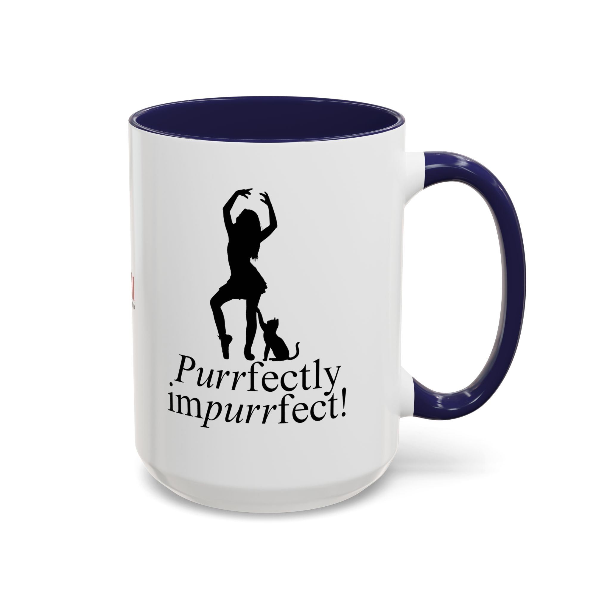 Photo depicting the ​Purrfectly Impurrfect Accent Coffee Mug (11, 15oz) from EpiAl's Shop.