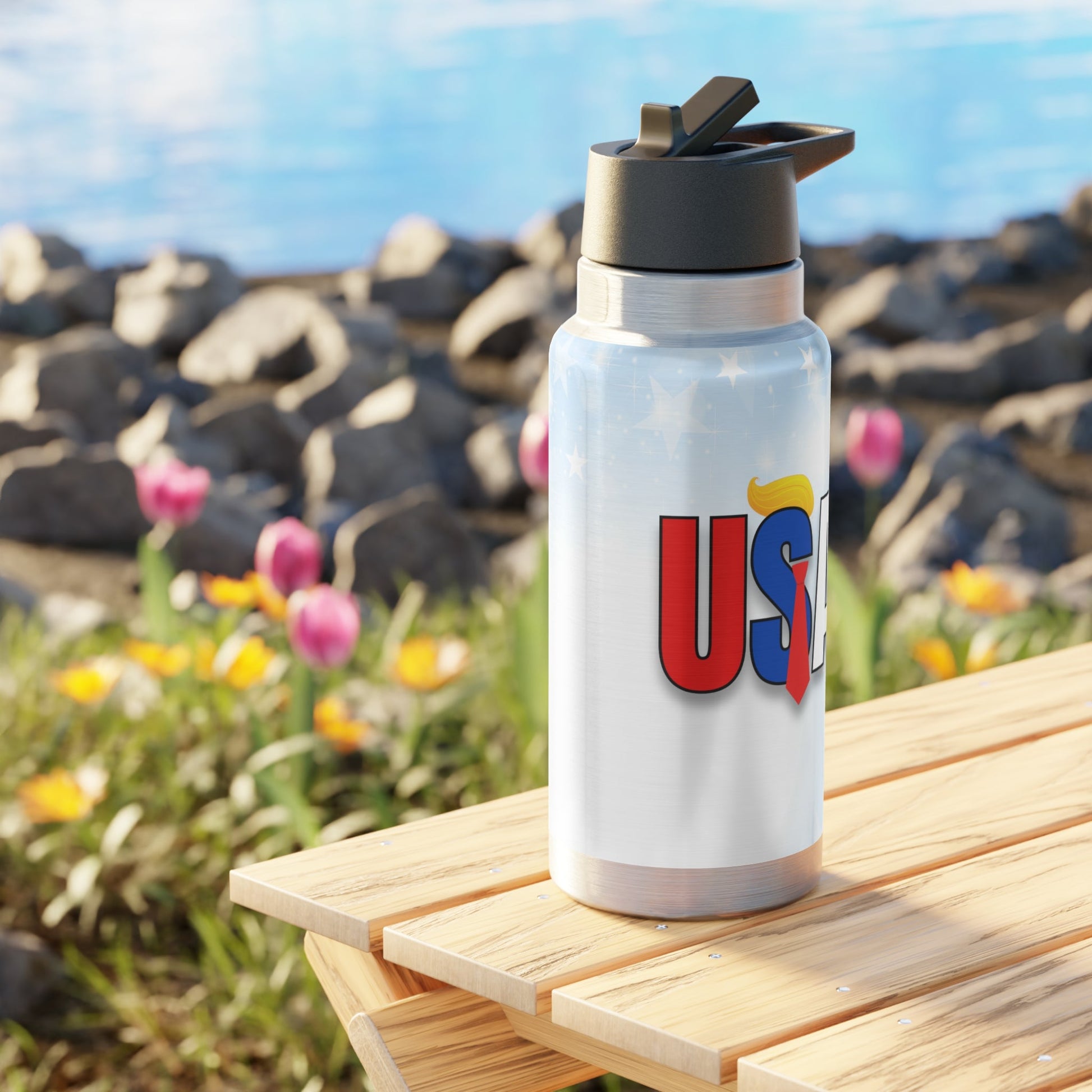 Trump USA Gator Tumbler - 32oz Insulated Drinkware Printify