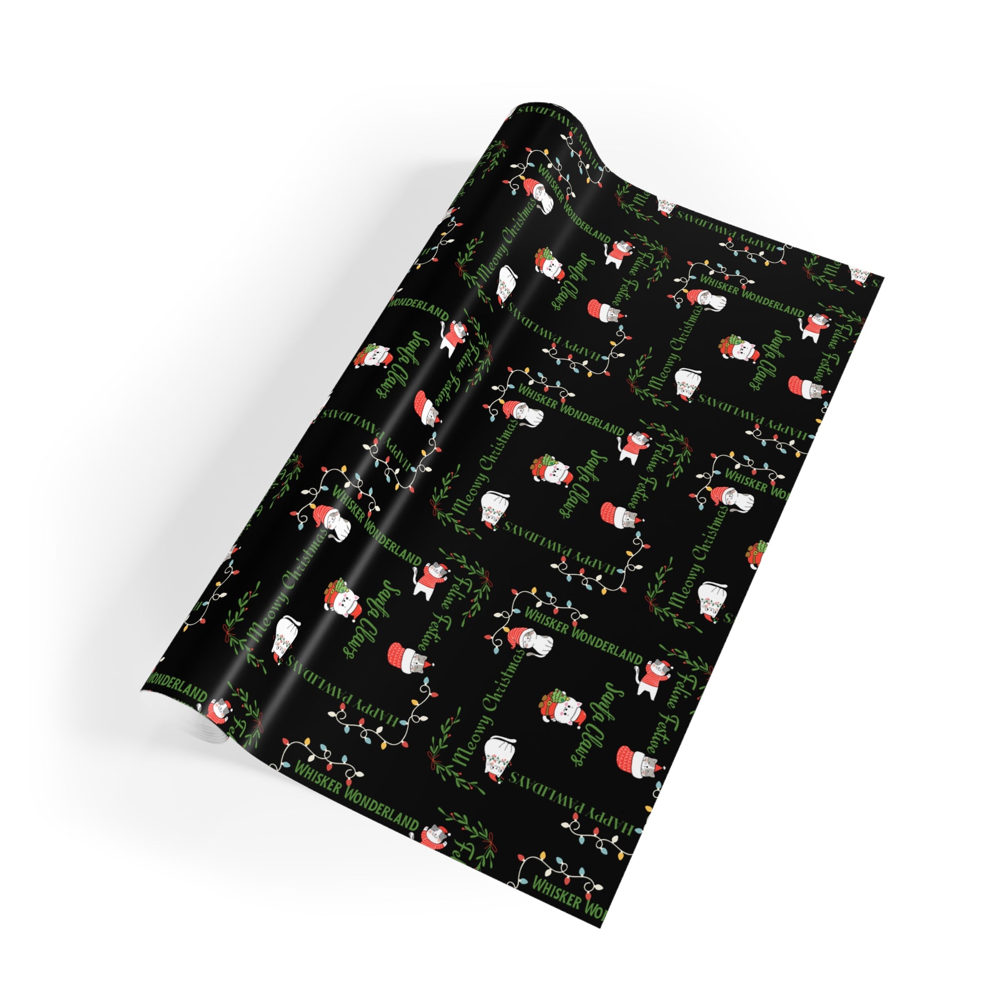 Cat Pun Christmas Gift Wrapping Paper Roll - Paper Products, Gift Wrapping Paper - EpiAl's Shop