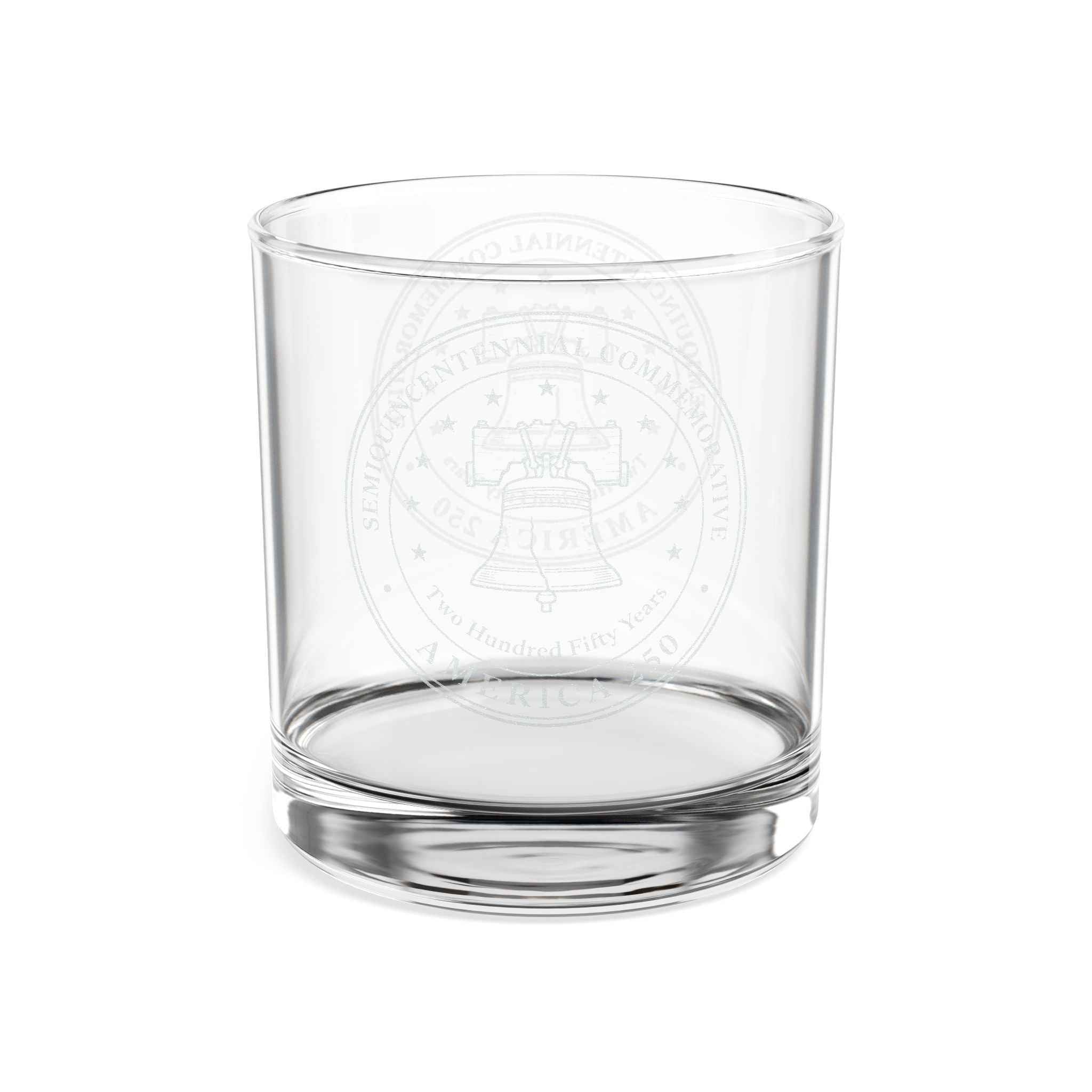 America 250 Liberty Bell Engraved Whiskey Glass