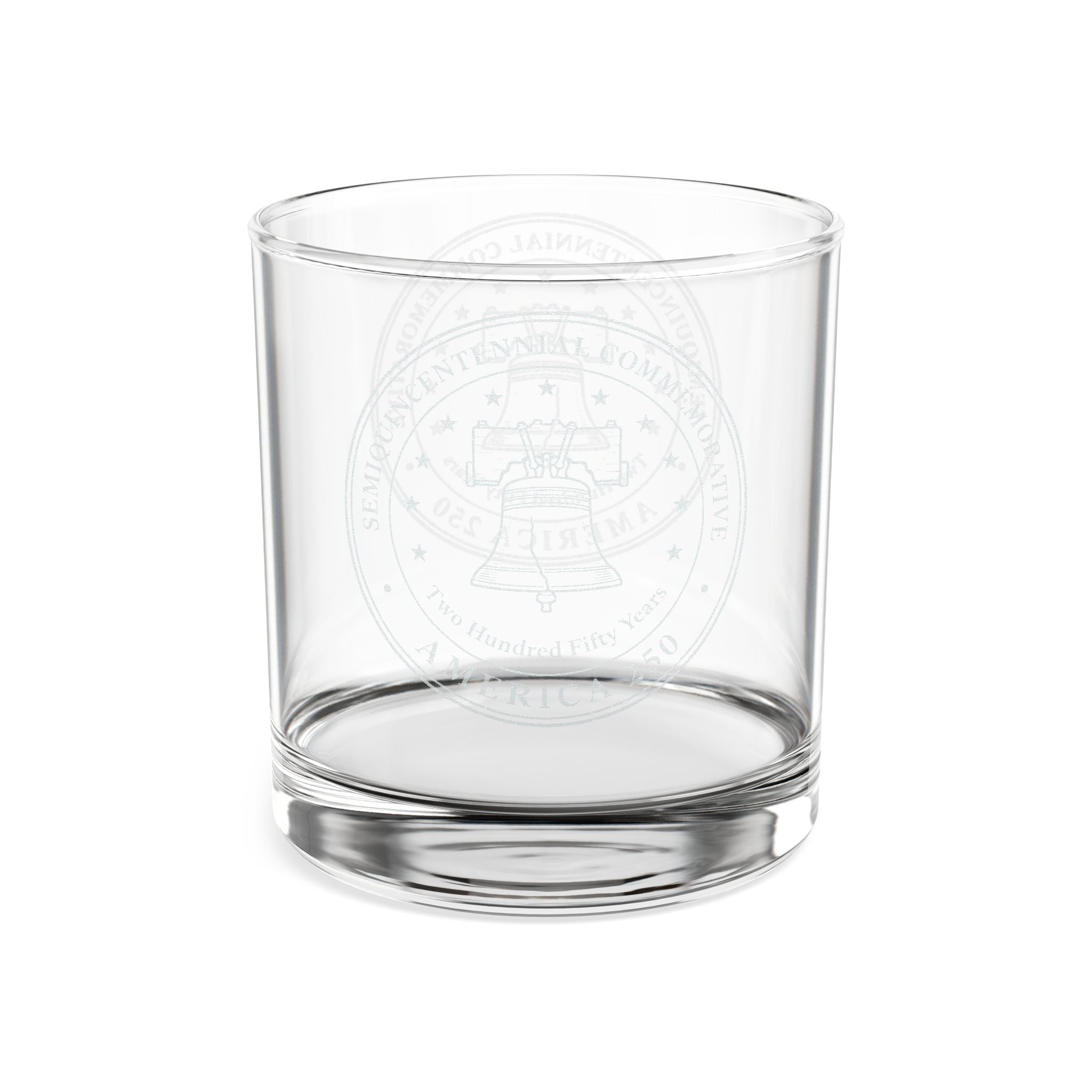 America 250 Liberty Bell Engraved Whiskey Glass