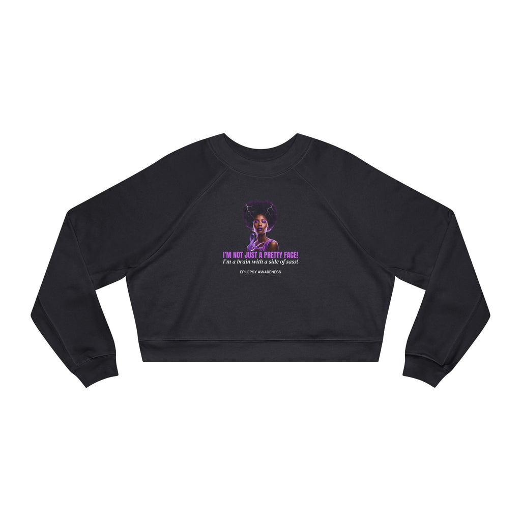 Sassy Brain Women's Cropped Fleece Pullover