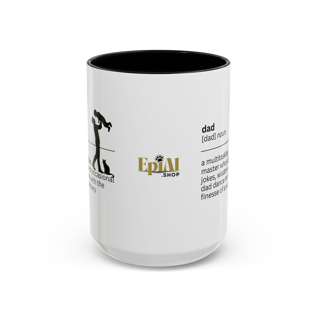 Dad Multitasking Accent Coffee Mug - Perfect Gift for Dads