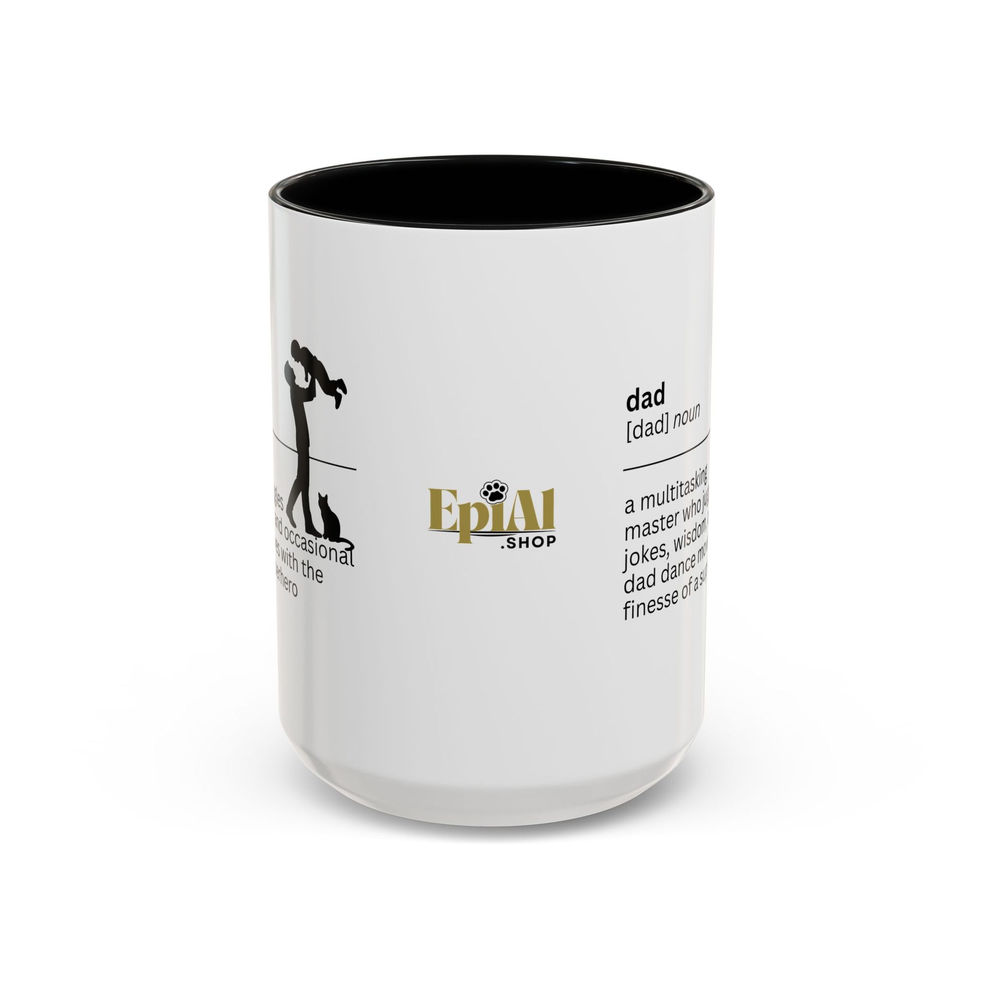 Dad Multitasking Accent Coffee Mug - Perfect Gift for Dads