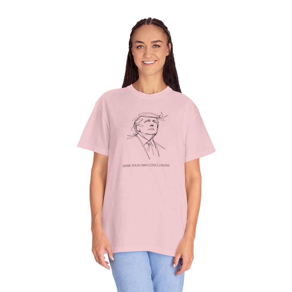 Draw Your Own Conclusions Unisex Graphic Tee – Minimal Line Art Statement Shirt