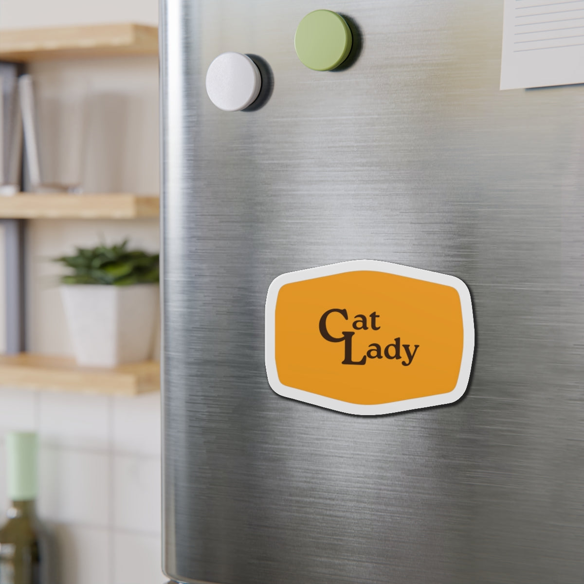 Cat Lady Cracker Barrel Style Die-Cut Magnets