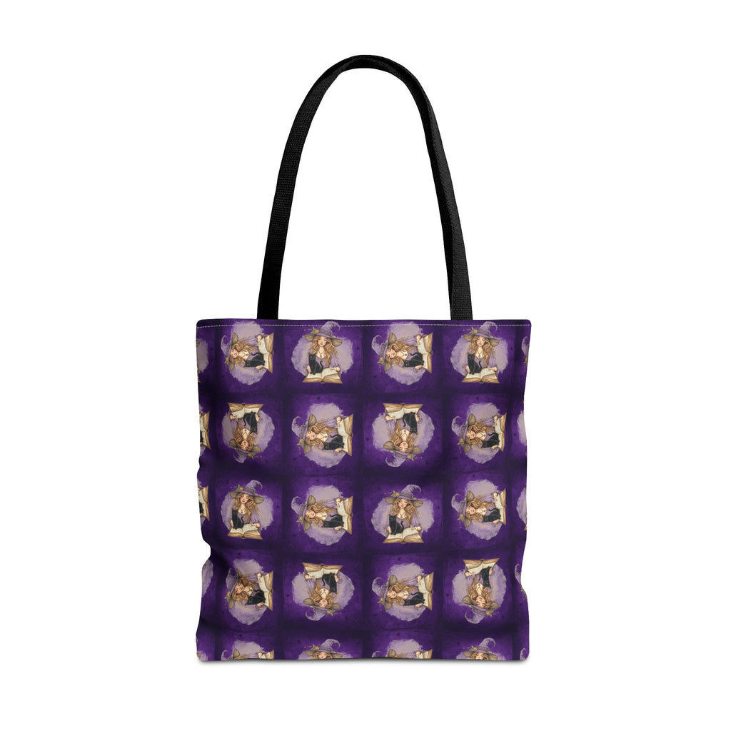 Vibrant Witchy Cat Lady Tote Bag