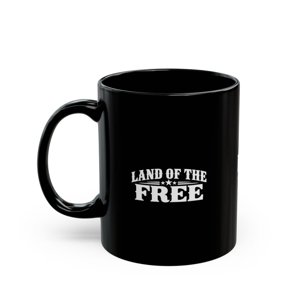 Home of the Opinionated Black Ceramic Mug | Funny Political Humor Coffee Cup | 11 oz & 15 oz