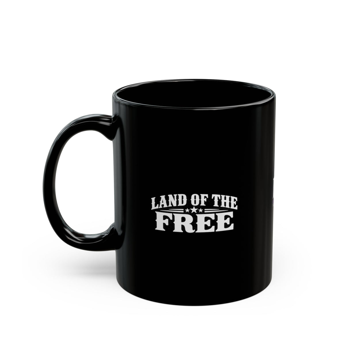 Home of the Opinionated Black Ceramic Mug | Funny Political Humor Coffee Cup | 11 oz & 15 oz