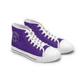 Women’s Purple High-Top Sneakers – Epilepsy Awareness Faux Seal Design