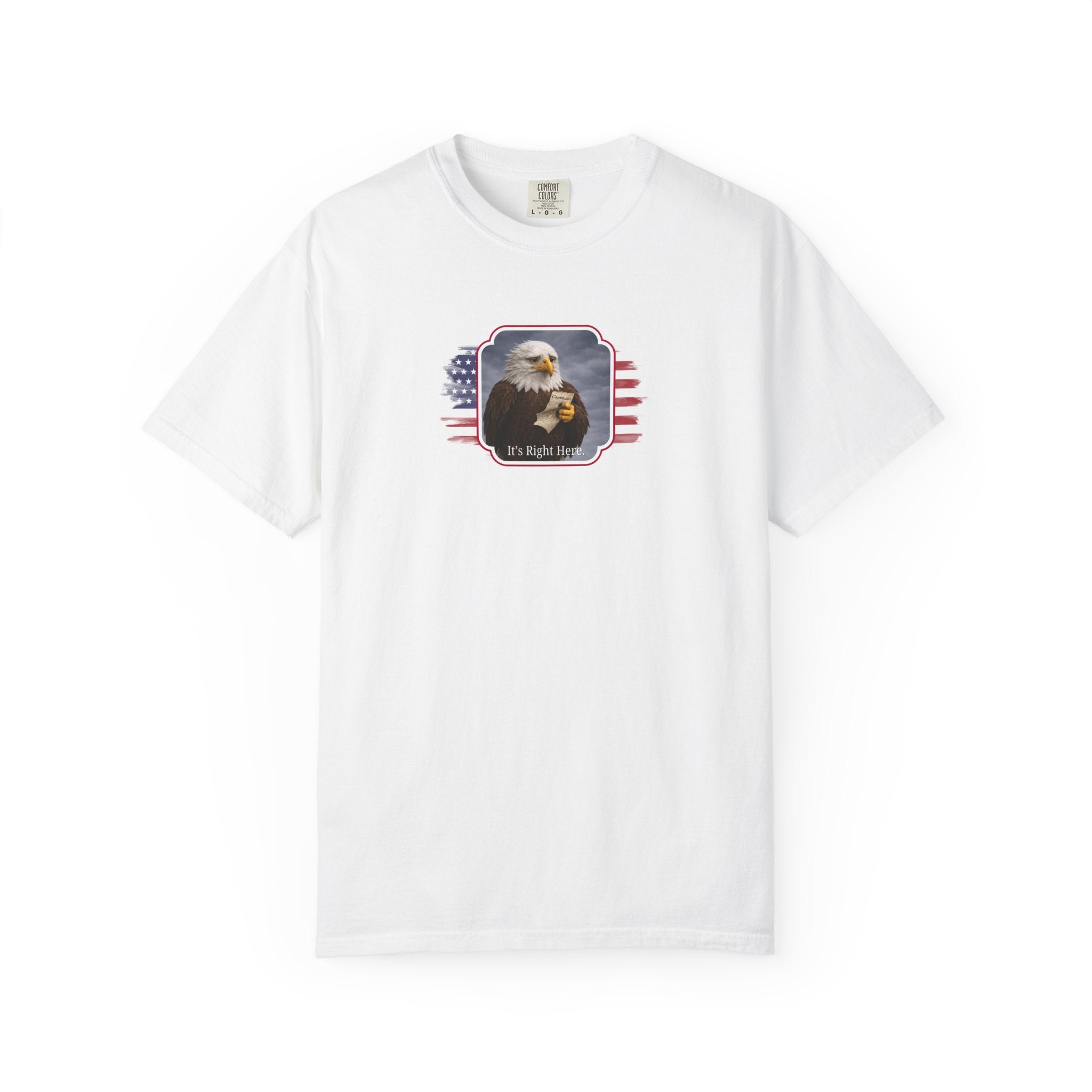 “It’s Right Here” Political Parody T-Shirt