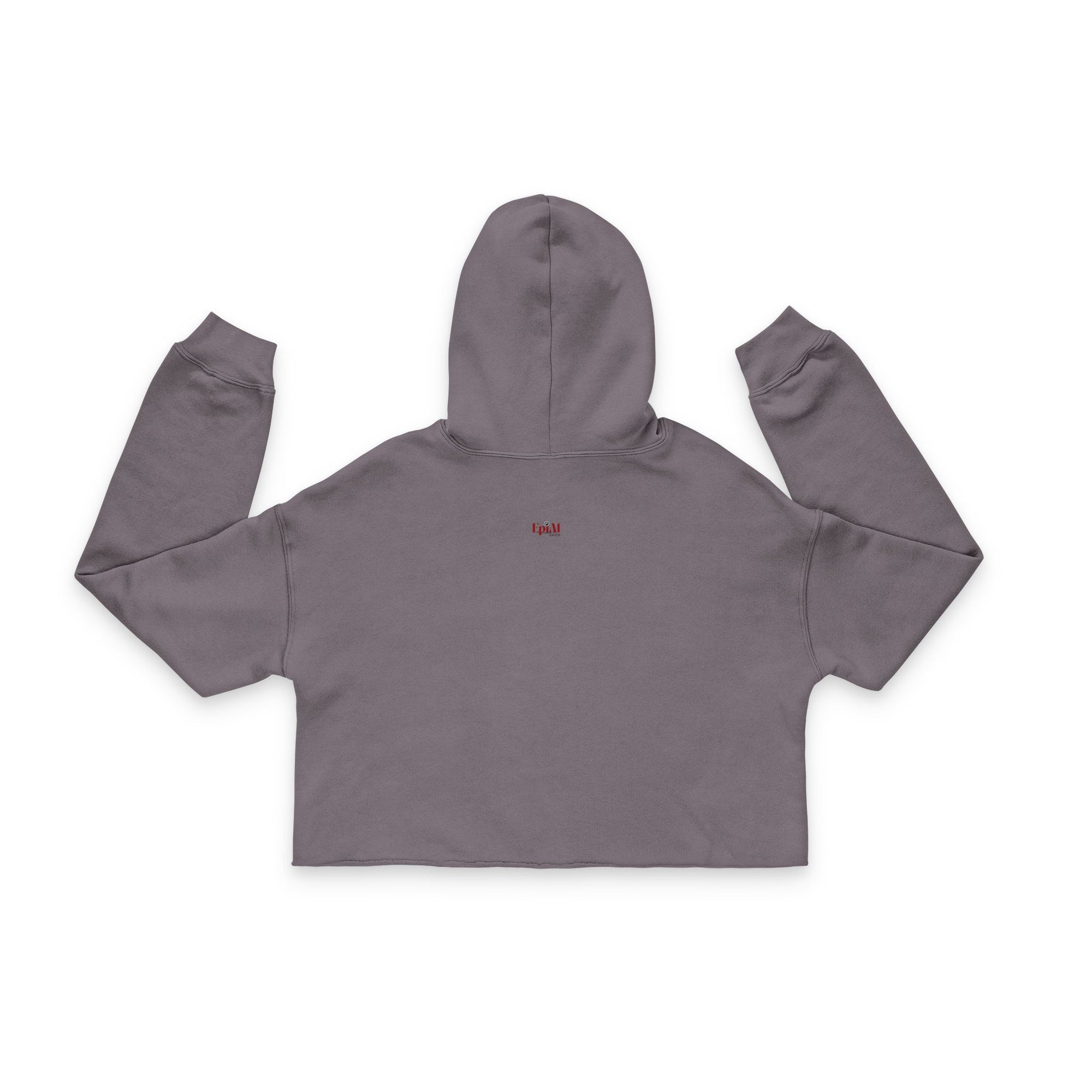 Cute Cat Graphic Cropped Hoodie