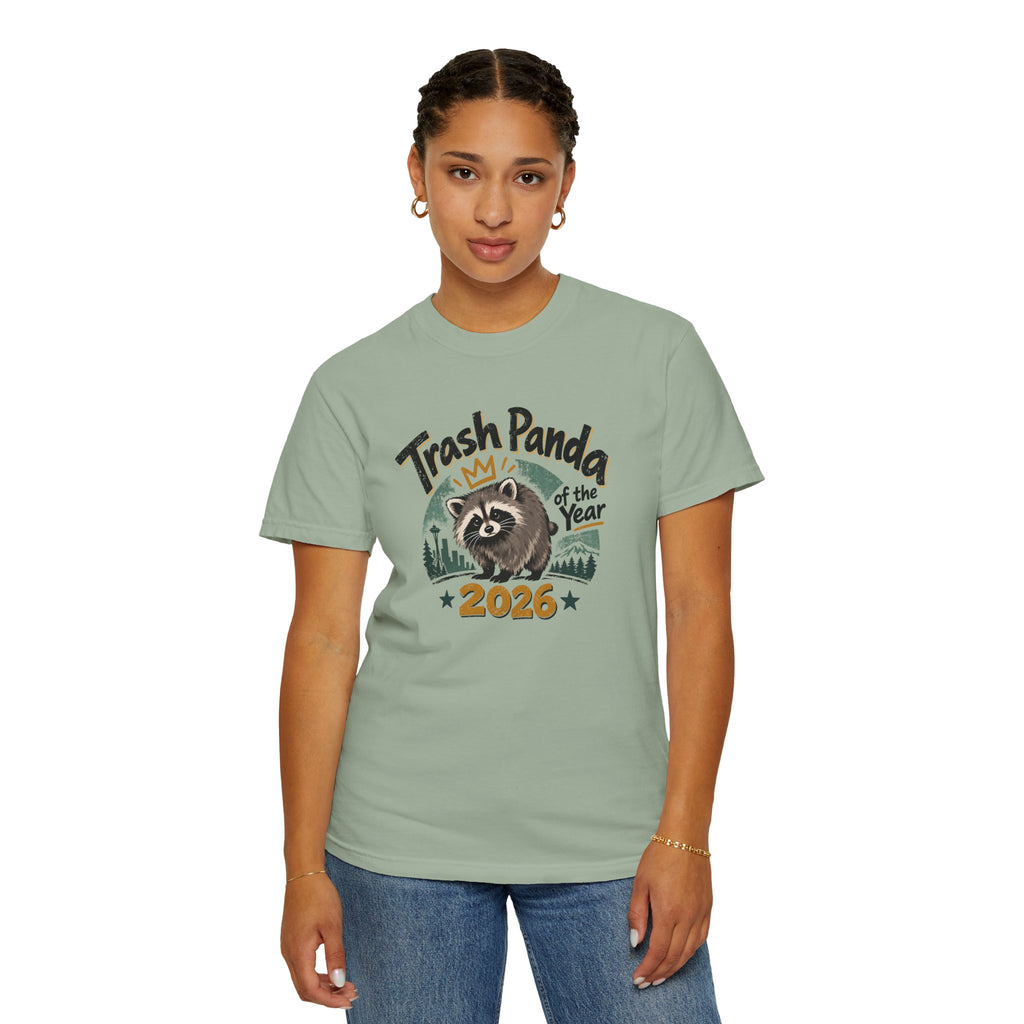 Trash Panda of the Year 2026 Garment-Dyed T-Shirt | Jimothy-Inspired Raccoon Tee