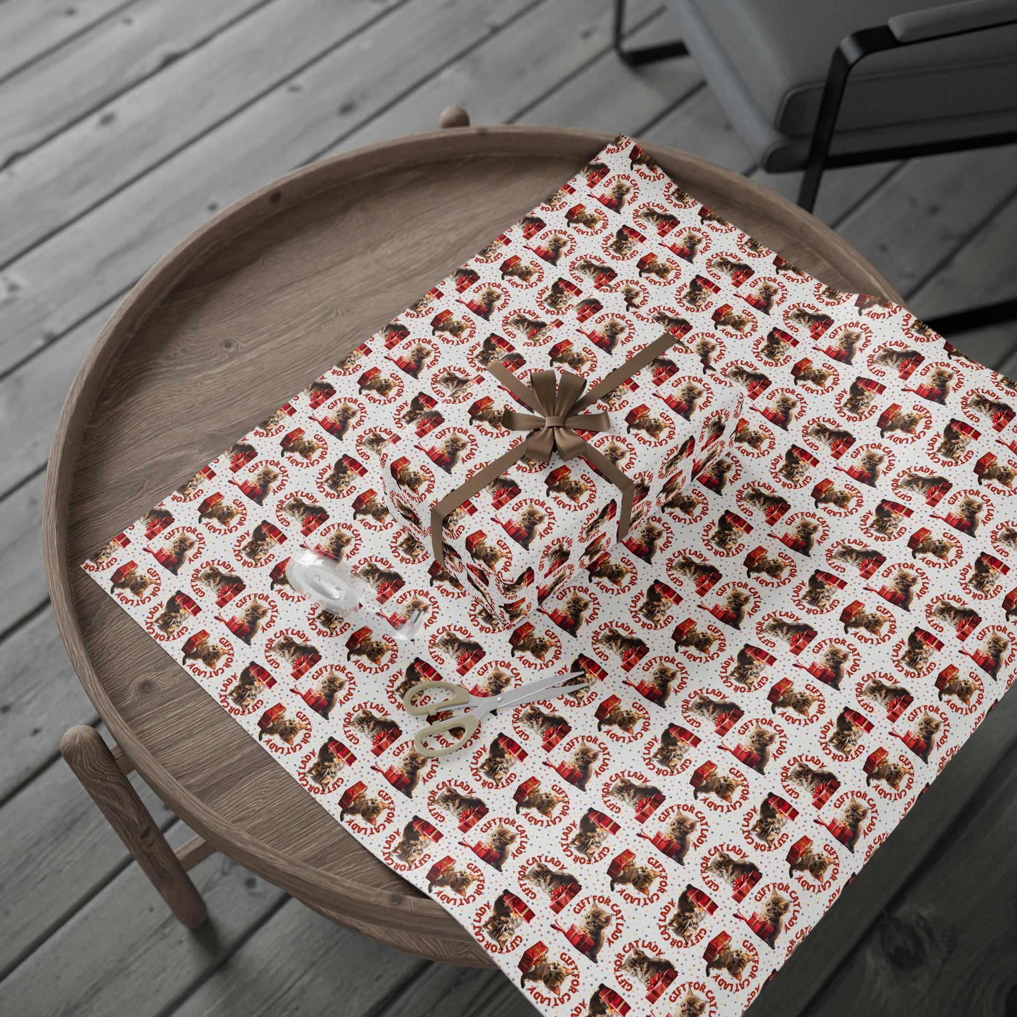 Cat Lady Wrapping Paper for Gifts