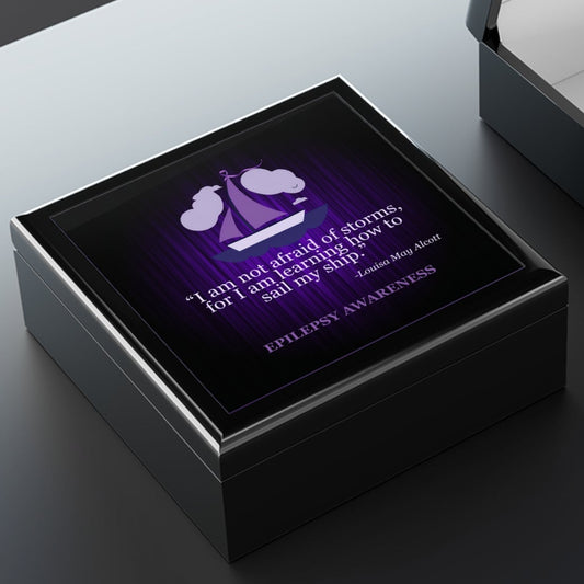 Inspirational Epilepsy Awareness Jewelry Box | Gift for Awareness