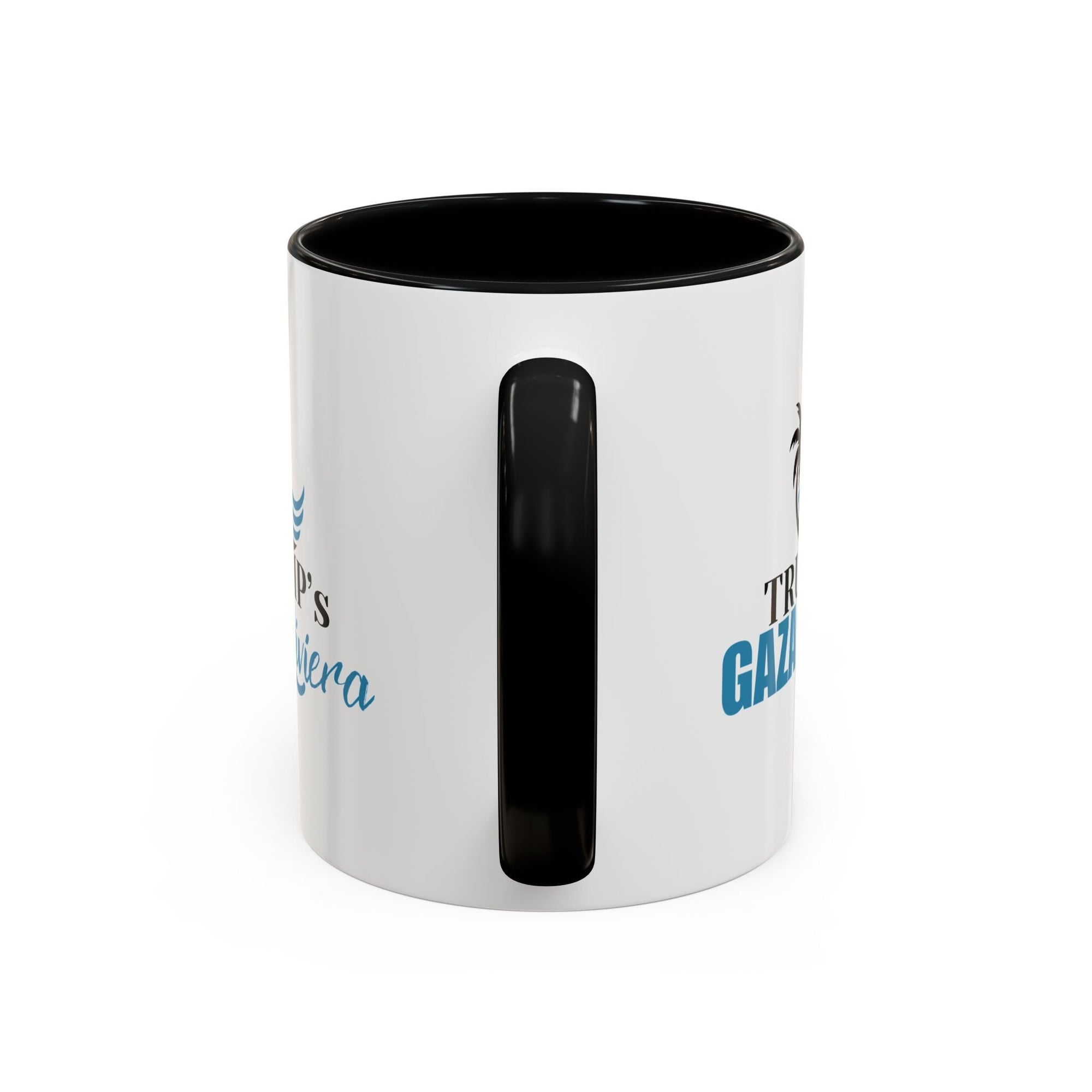Tropical Trump’s Gaza Riviera Accent Coffee Mug - 11 & 15oz Ceramic Mug for Beach Lovers Printify
