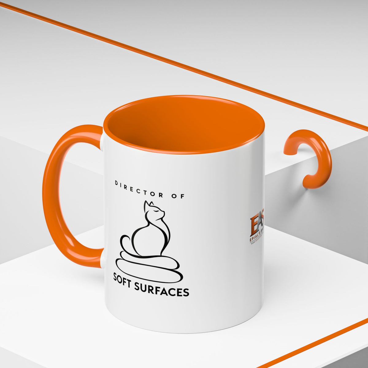 Director of Soft Surfaces Cat Mug | Funny Cat Lover Coffee Cup (11oz/15oz)