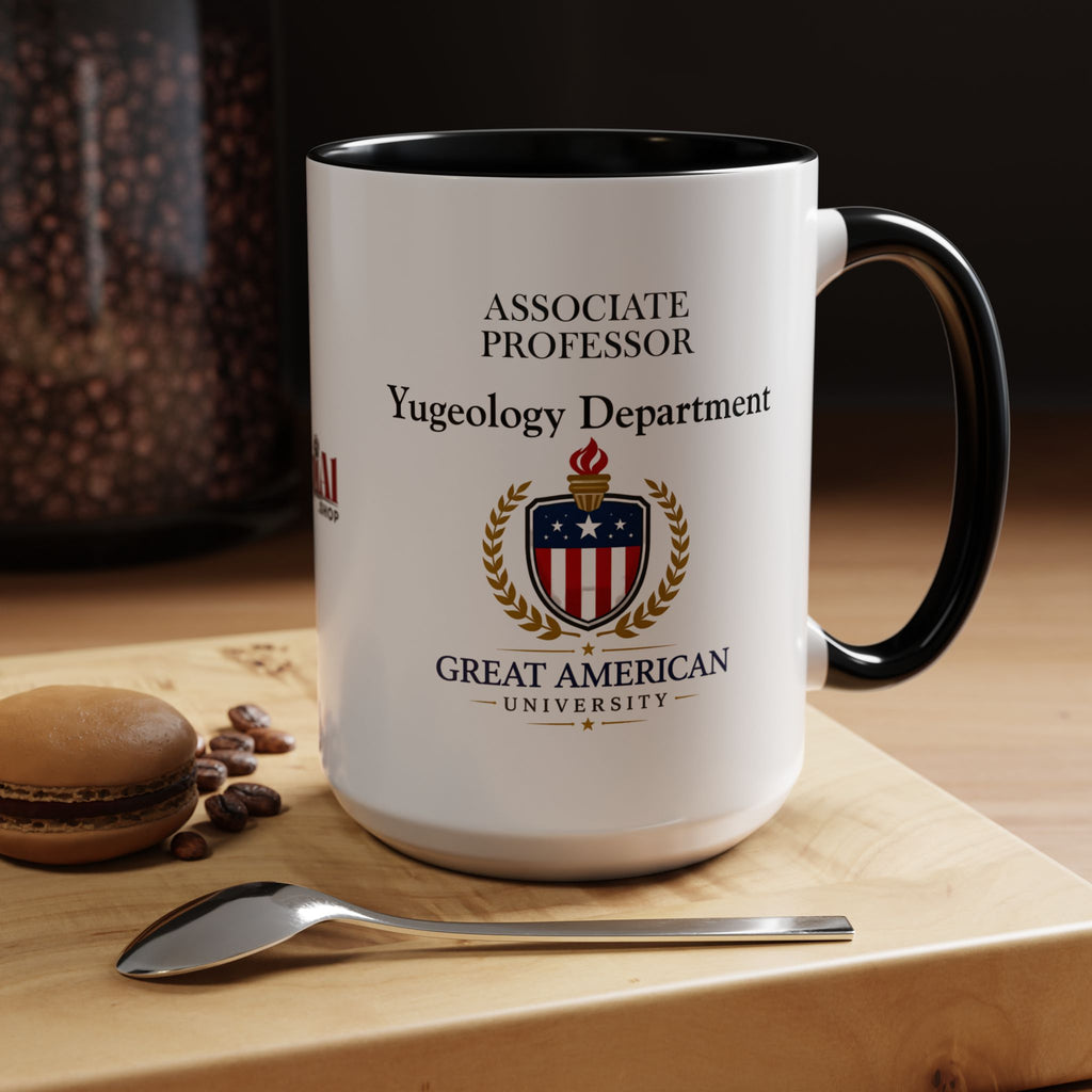 Associate Professor – Yugeology Department Coffee Mug | Political Parody