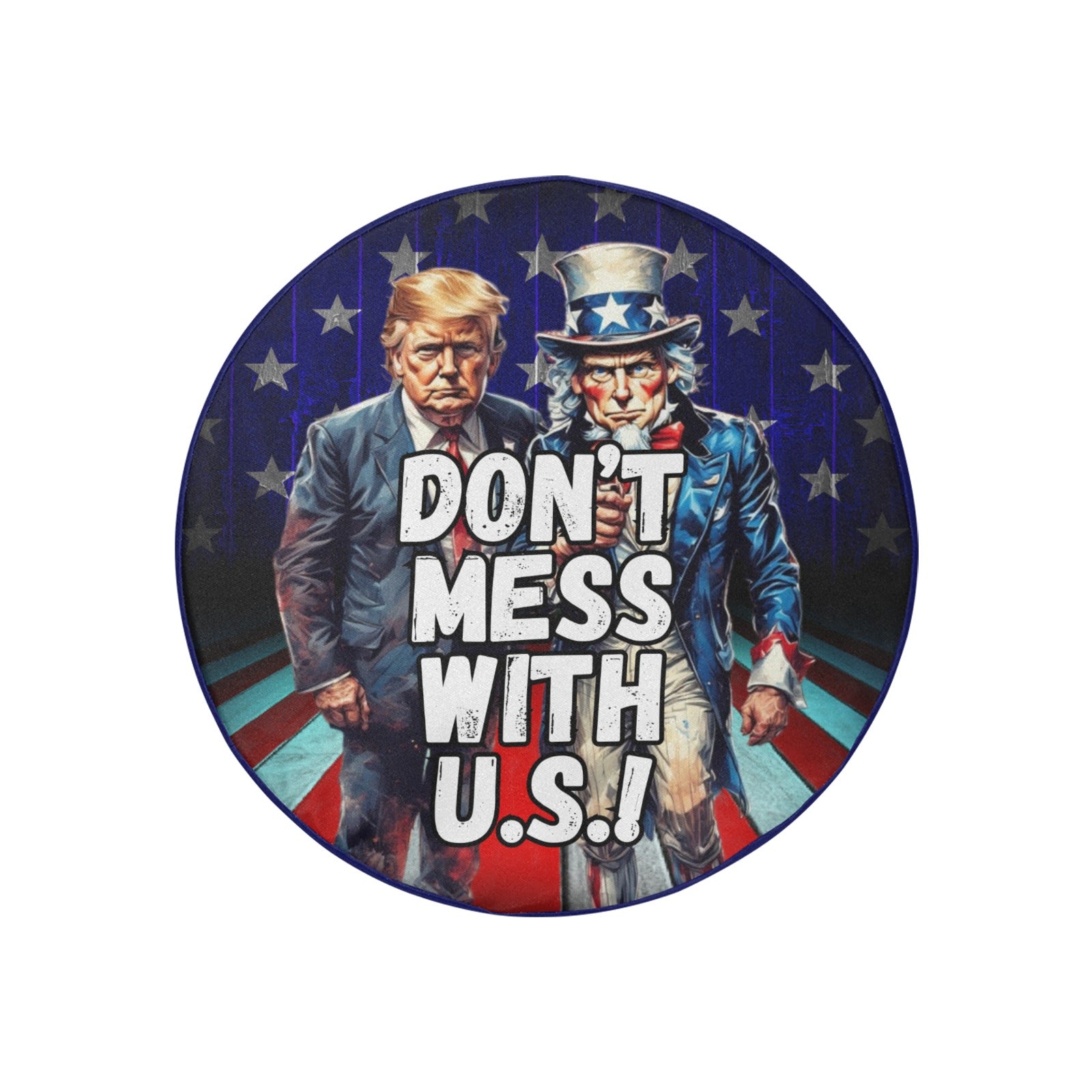 Don't Mess with U.S. Spare Tire Cover(Small)(15")
