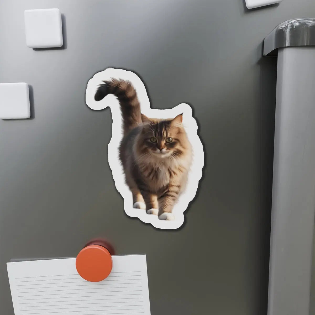Adorable Cat Die-Cut Magnet - Perfect for Cat Lovers & Home Decor Printify