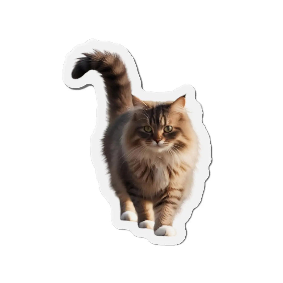 Adorable Cat Die-Cut Magnet - Perfect for Cat Lovers & Home Decor Printify