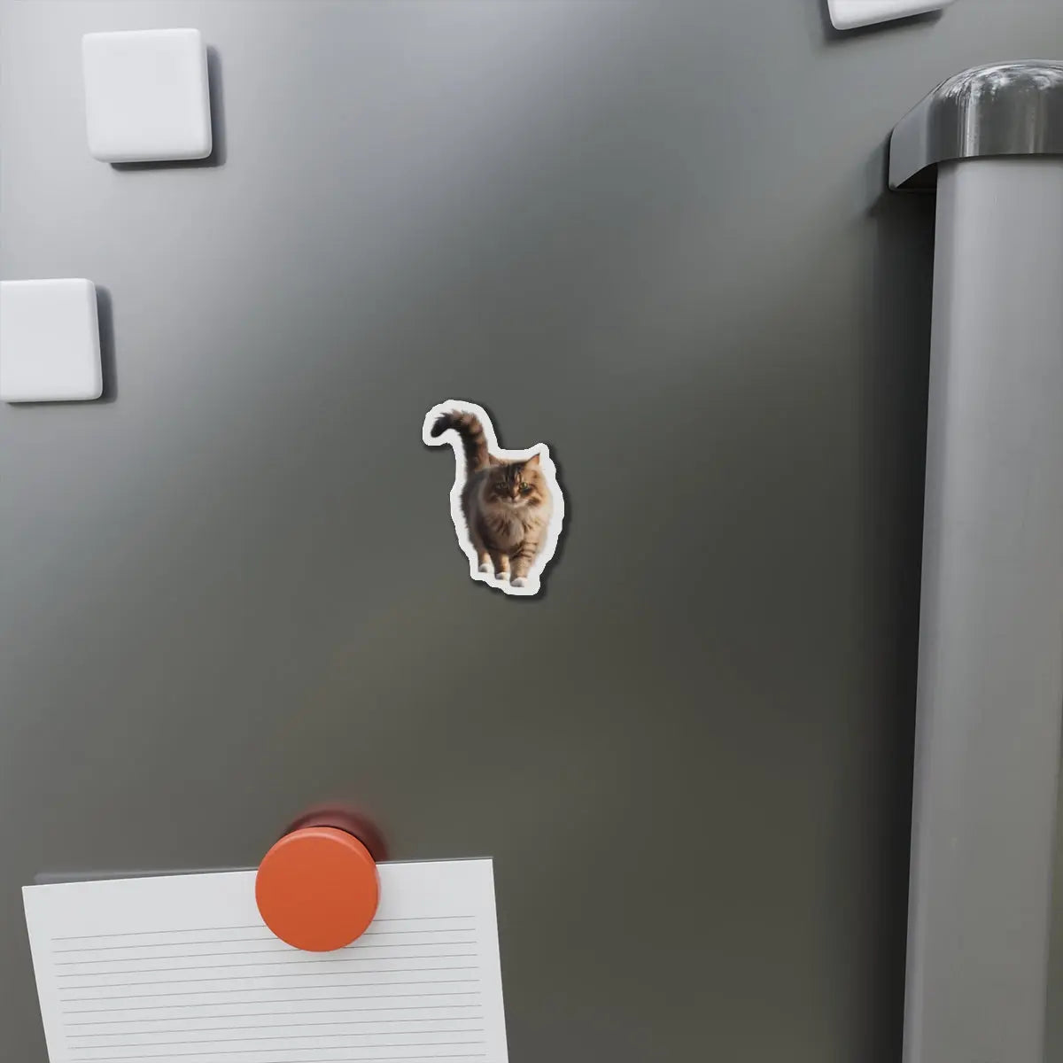 Adorable Cat Die-Cut Magnet - Perfect for Cat Lovers & Home Decor Printify