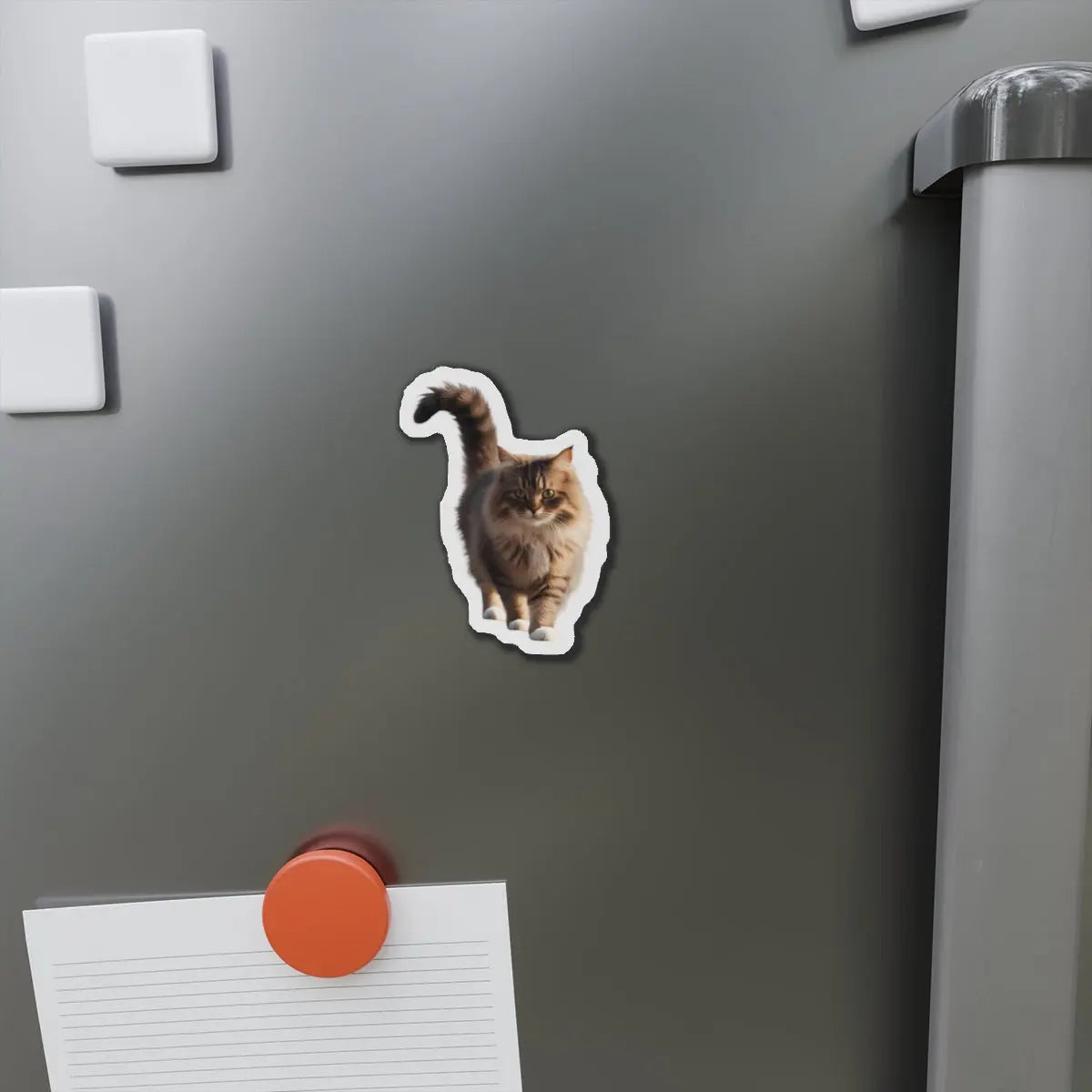 Adorable Cat Die-Cut Magnet - Perfect for Cat Lovers & Home Decor Printify
