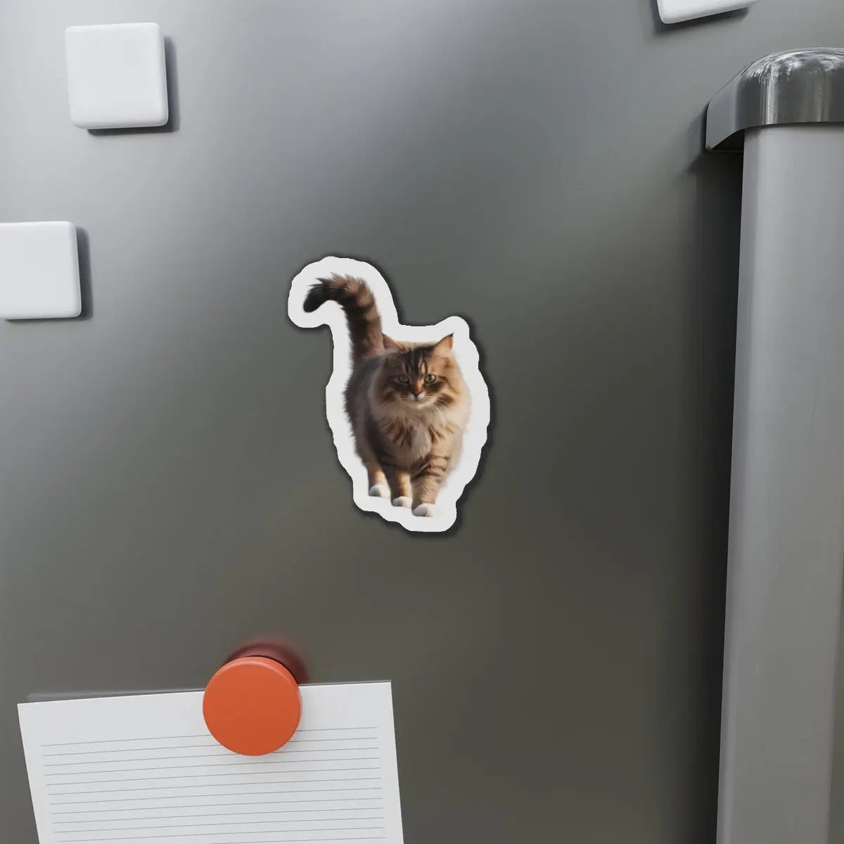 Adorable Cat Die-Cut Magnet - Perfect for Cat Lovers & Home Decor Printify