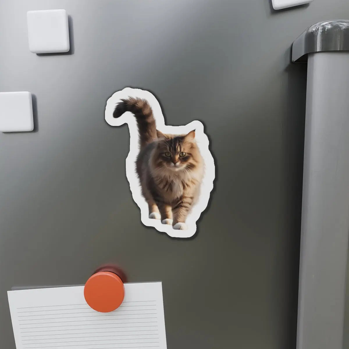 Adorable Cat Die-Cut Magnet - Perfect for Cat Lovers & Home Decor Printify