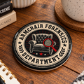 Armchair Forensics Department Ceramic Coaster, True Crime Coaster