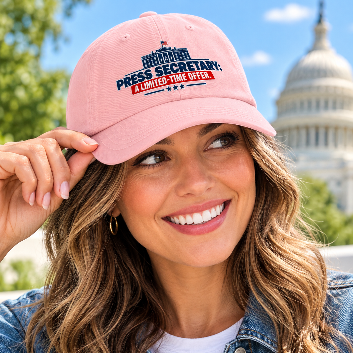 Press Secretary: A Limited-Time Offer | Funny Political Humor Dad Hat