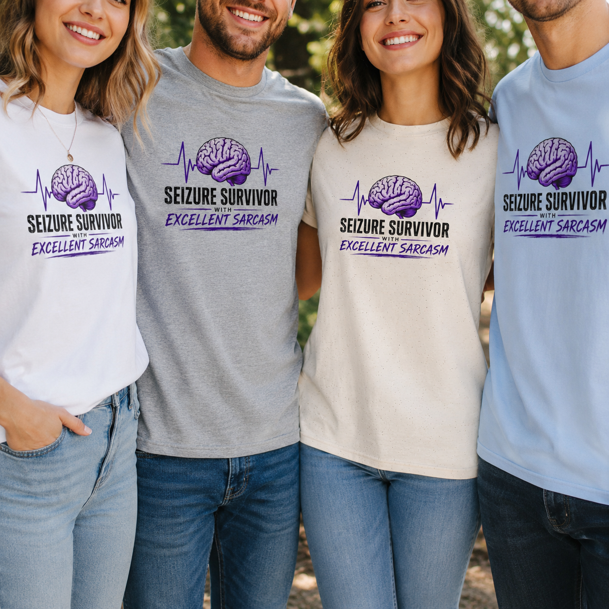 Seizure Survivor With Excellent Sarcasm Epilepsy T-Shirt