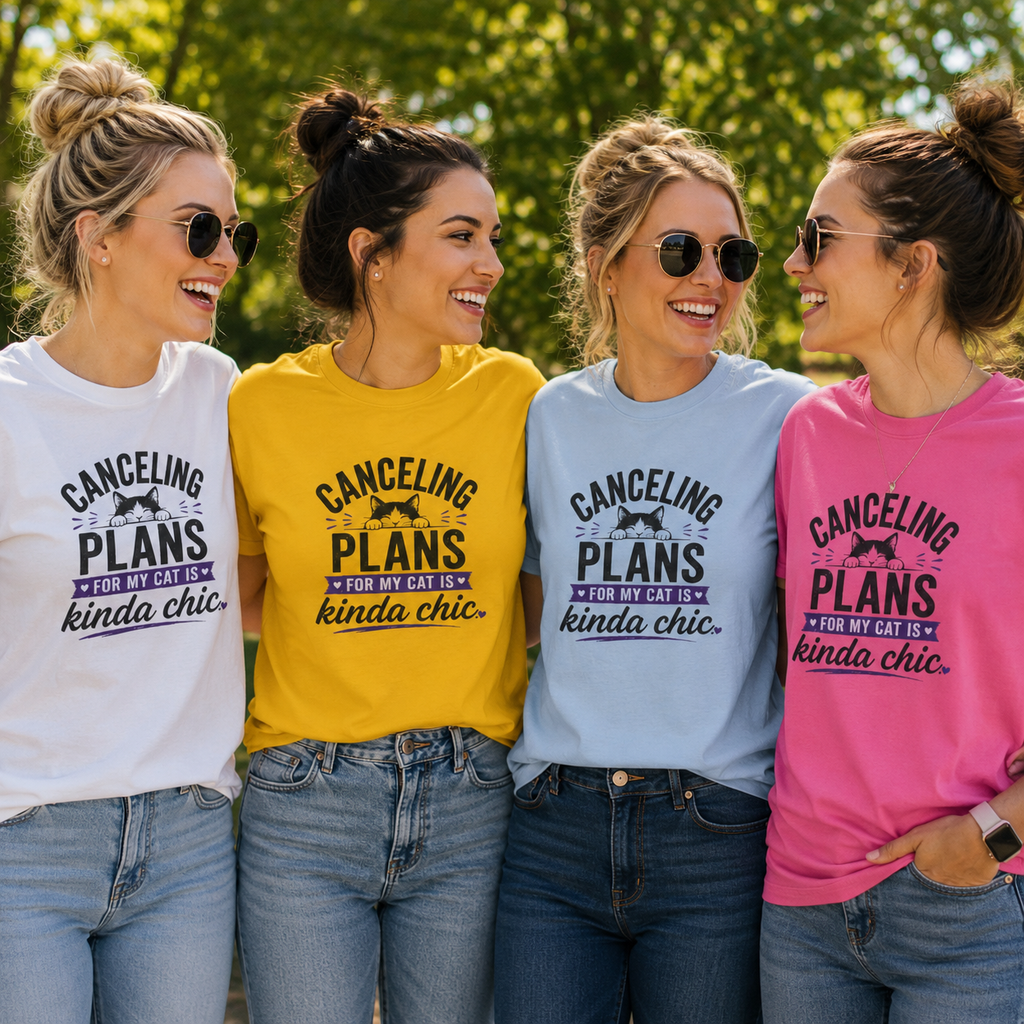 Canceling Plans for My Cat Is Kinda Chic Women’s T-Shirt